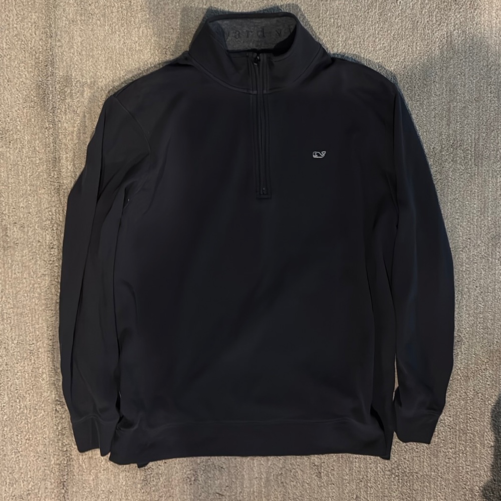 Vineyard Vines Men's Navy Quarter-Zip Pullover